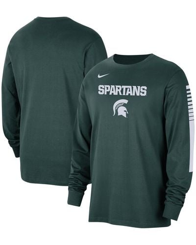 Nike Michigan State Spartans Slam Dunk Long Sleeve T-shirt - Green