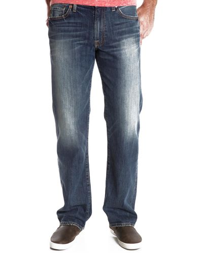 Lucky Brand Men's 361 Vintage-fit Straight Mahogany Jeans - Blue