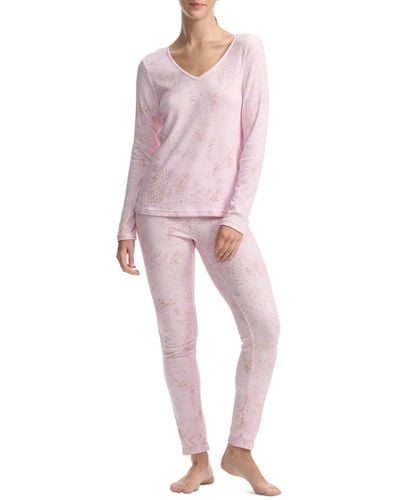 Splendid 2-pc. Printed legging Pajamas Set - Pink