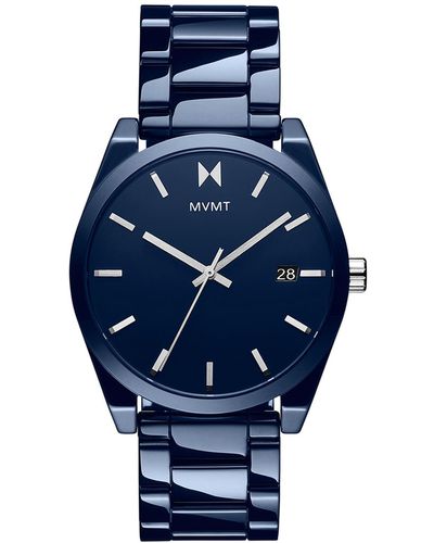 MVMT Element Ceramic Bracelet Watch 44mm - Blue