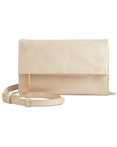 INC International Concepts Averry Tunnel Convertible Clutch Crossbody - Natural