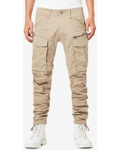 G-Star RAW Rovic Zip 3d Straight Tapered Cargo Pant - Natural