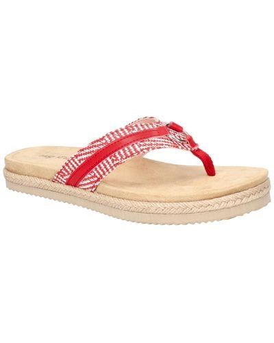 Easy Street Starling Slip-on Thong Sandals - Pink