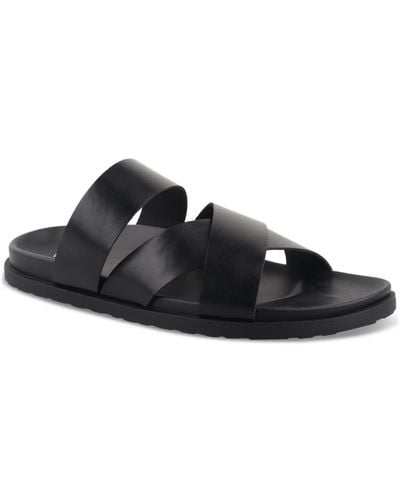Alfani Santiago Slip-on Strap Sandals - Black