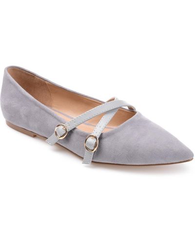 Journee Collection Patricia Flats - White