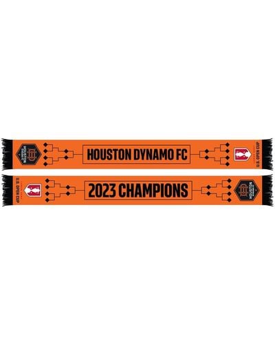 Ruffneck Scarves And Houston Dynamo Fc 2023 Lamar Hunt U.s. Open Cup Champions Scarf - Orange