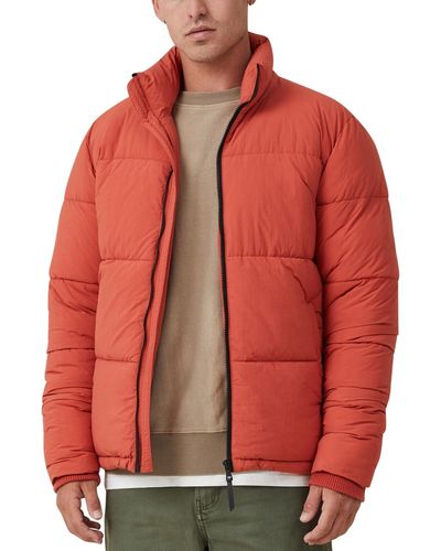 Cotton On Mother Puffer Jacket - Red