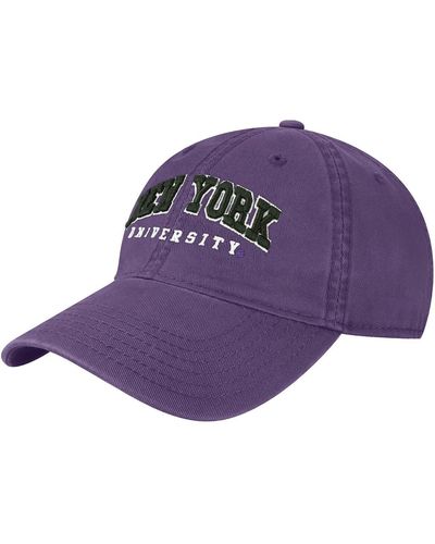 Legacy Athletic Nyu Violets The Noble Arch Adjustable Hat - Purple