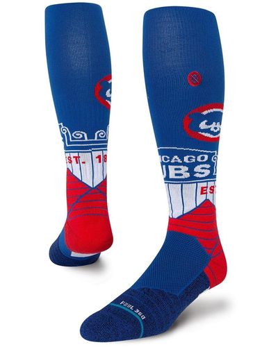 Stance Chicago Cubs Cubby Bear Diamond Pro Team Tube Socks - Blue