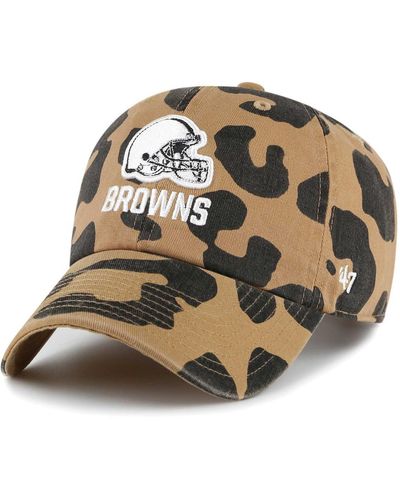 '47 Cleveland Browns Rosette Clean Up Adjustable Hat - Natural