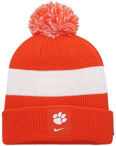 Nike Clemson Tigers Sideline Team Cuffed Knit Hat - Red