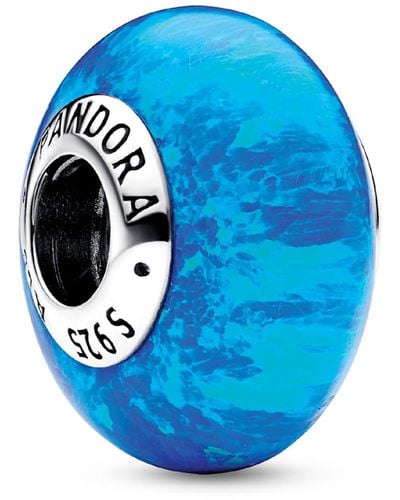 PANDORA Sterling Silver Opalescent Ocean Deep Charm - Blue