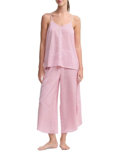 Splendid 2-pc. Printed Cropped Pajamas Set - Pink