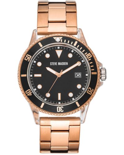 Steve Madden Date Function Bracelet Watch - Gray