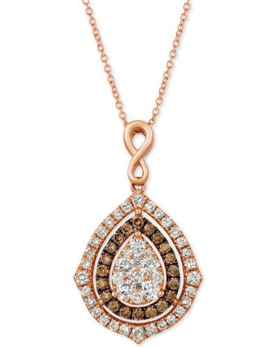 Le Vian Nude Diamonds & Chocolate Diamonds Fancy 18" Pendant Necklace (1-5/8 Ct. T.w. - Metallic