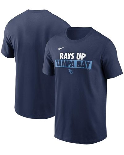 Men's Nike Navy Tampa Bay Rays Authentic Collection Pregame Raglan Performance V-Neck T-Shirt Size: Small