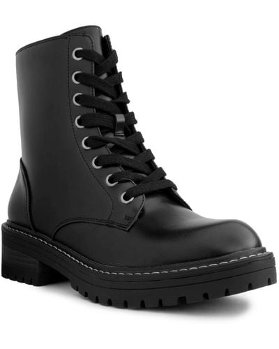 Sugar Kaedy Combat Boots - Black