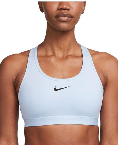 Nike Swoosh Padded Medium-impact Sports Bra - White