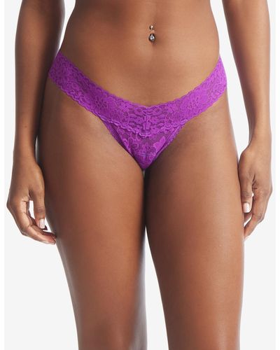 Hanky Panky Daily Lace Low Rise Thong 771001 - Purple