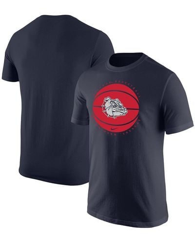 Nike Gonzaga Bulldogs Basketball Logo T-shirt - Blue