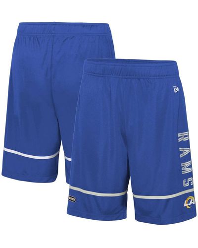 KTZ Los Angeles Rams Combine Authentic Rusher Training Shorts - Blue