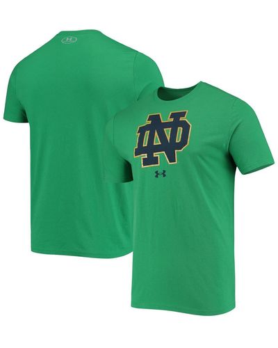 Under Armour Notre Dame Fighting Irish School Logo Performance Cotton T-shirt - Green