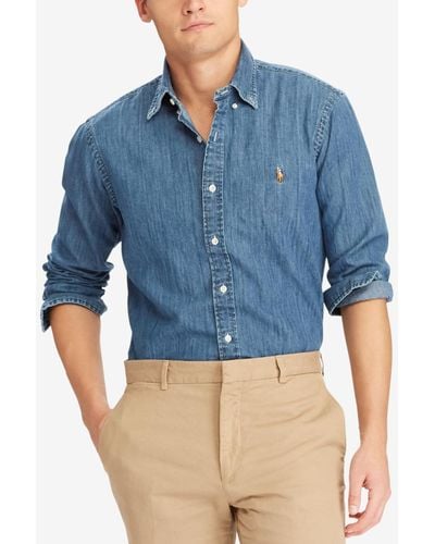 Polo Ralph Lauren Classic-fit Denim Shirt - Blue