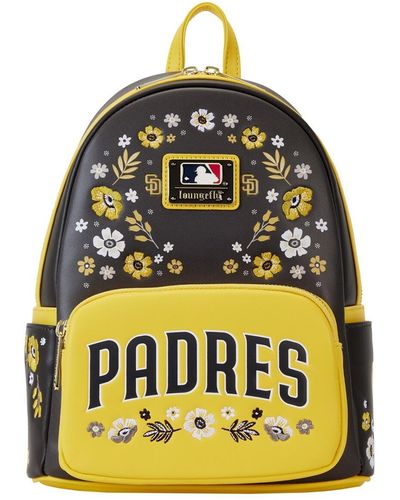 Loungefly And San Diego Padres Floral Mini Backpack - Yellow