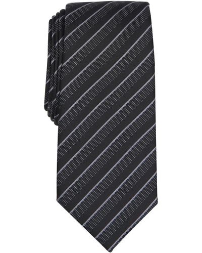 Alfani Vinton Stripe Tie - Gray