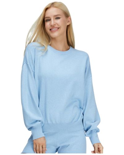 Bellemere New York Bellemere Chic Sport Cotton Cashmere Sweater - Blue