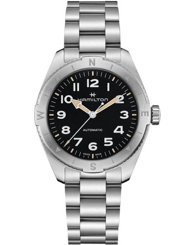 Hamilton Swiss Automatic Khaki Field Expedition Stainless Steel Bracelet Watch 41mm - Metallic