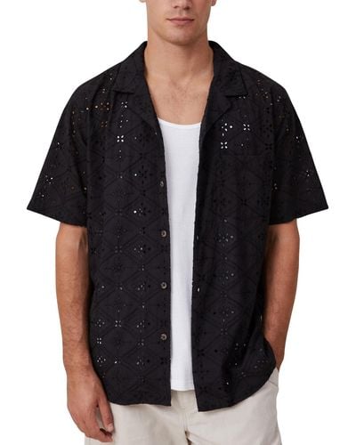 Cotton On Capri Short Sleeve Shirt - Black