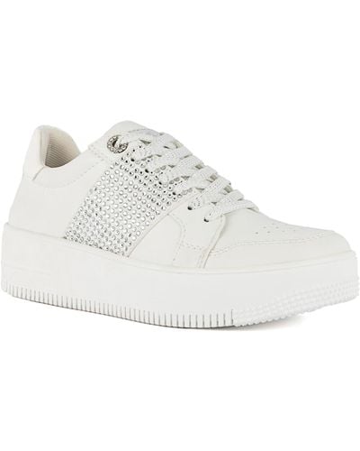 Juicy Couture Deja Embellished Sneakers - White