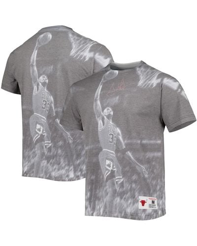 Mitchell & Ness Scottie Pippen Chicago Bulls Above The Rim T-shirt - Gray