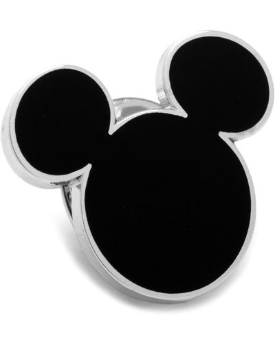 Cufflinks Inc. Disney Mickey Mouse Silhouette Lapel Pin - Black