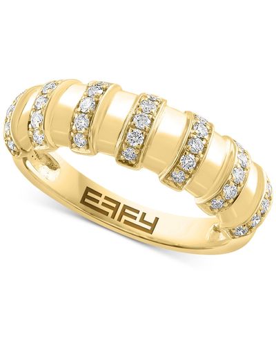 Effy Effy Diamond Multirow Statement Ring (1/3 Ct. T.w. - Metallic