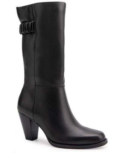 Aerosoles Liki Block Heel Dress Boot - Black