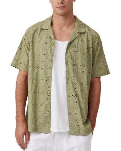 Cotton On Capri Short Sleeve Shirt - Green