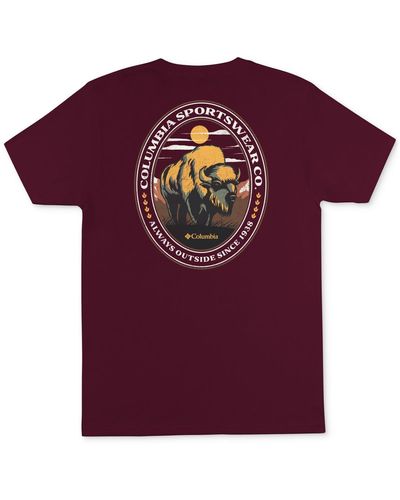 Columbia Short-sleeve Buffalo Graphic T-shirt - Purple