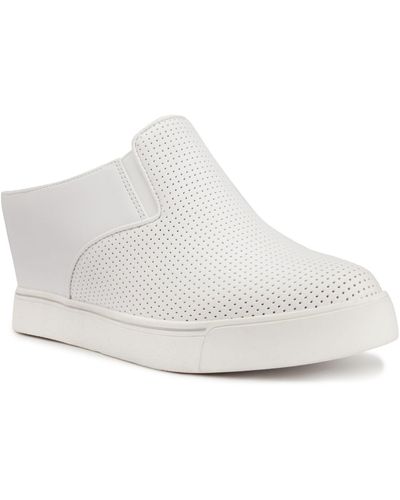 Sugar Kallie Slip-on Wedge Sneakers - White
