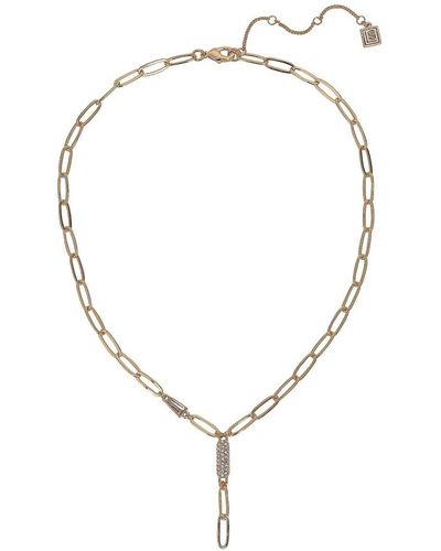 Laundry by Shelli Segal Tone Chain Y Necklace - Metallic