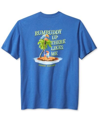 Tommy Bahama Rumbuddy Up There Graphic Short Sleeve T-shirt - Blue