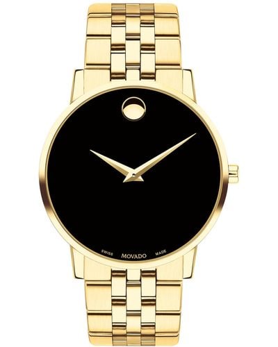 Movado Swiss Museum Classic Gold-tone Pvd Stainless Steel Bracelet Watch 40mm - Metallic
