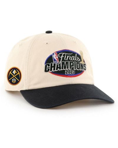 '47 Cream, Black Denver Nuggets 2023 Nba Finals Champions Two-tone Clean-up Adjustable Hat - Multicolor