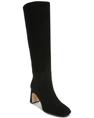 Sam Edelman Issabel Square-toe Sculpted-heel Boots - Black