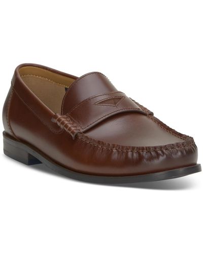 Vince Camuto Wynston Slip-on Penny Loafers - Brown