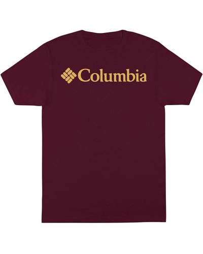 Columbia Extended Franchise Short Sleeve T-shirt - Purple