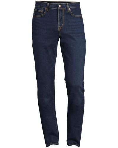 Lands' End Recover 5 Pocket Slim Fit Denim Jeans - Blue