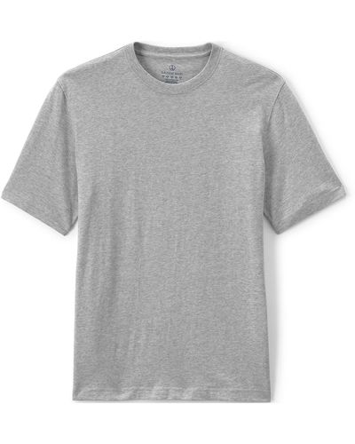 Lands' End School Uniform Short Sleeve Essential T-shirt - Gray