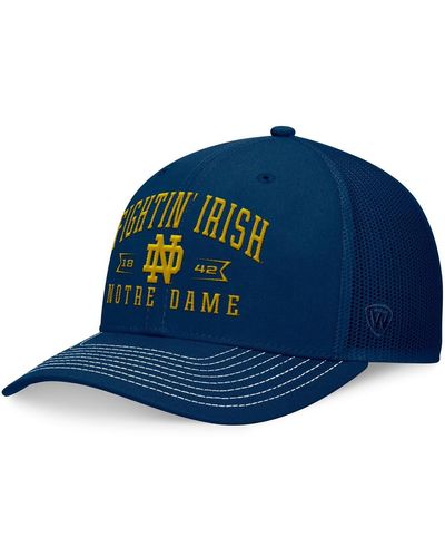 Top Of The World Notre Dame Fighting Irish Carson Trucker Adjustable Hat - Blue